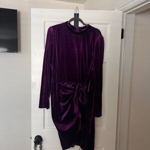 Eloquii Purple Long Sleeve Dress
